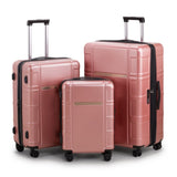 Luggage Expandable Suitcase PCABS 3 Piece Set with TSA Lock Spinner 13047570