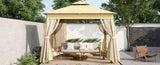 TREXM 10x10 Outdoor Gazebo Tent with Double Roofs, Patio Gazebo with Mosquito Netting, Patio Canopy N715P261156A