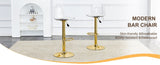 ZUN Modern minimalist bar chairs and bar stools. Can rotate 360 &deg; and adjust lifting. PET backrest and W1151P192280