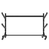 Freestanding Kayak Storage Rack Holds 2 Kayaks, Heavy-Duty Adjustable Stand with Lockable Wheels T2398P305829