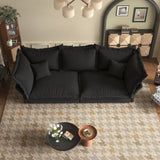 90.55" Modern Comfy Upholstered Sofa Cloud Couch, Deep Seat Couches with Multiple Large Soft W1885P234641