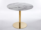 31.5"folding GOLDEN AND WHITE Tulip BAR Mid-century BAR for 2-4 people With Round Mdf W234P370272