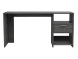Omma Computer Desk, One Drawer, Two Shelves B070P188827