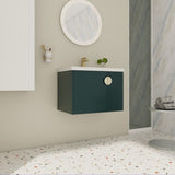 28 Inch Bathroom Vanity with Ceramic Sink, For Small Bathroom, Bathroom Vanity with Soft Close Door W999P146023