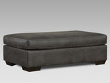 Tirana Contemporary 2-Piece Living Room Set, Fabric Pillow-top Arm Chair with Ottoman, Sequoia Ash T2574P195188