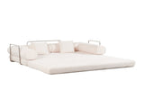 cream color sofa for living room apartment bedroom and compact room, Upholstered sectional Couch W2603P376361