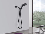Matt black high pressure multi function with hand held shower faucet 61101347