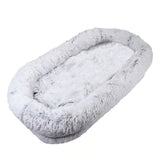 Human Dog Bed, Washable Faux Fur Dog Bed for People Doze Off, Napping Orthopedic Dog W3101P314614