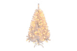 ZUN 4 FT Pre-lit Artificial Christmas Tree, Hinged Xmas Pine Tree with 346 Branch Tips, 140 Lights and 59426040