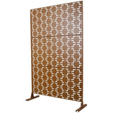 Outdoor & Indoor Privacy Metal Privacy 76" H48" W, Freestanding Decorative Privacy W465P193208