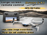 S-X1 GPS Drone, 20-30 Minute Flight, Dual HD 50fps Cameras, 3-Axis Gimbal, 5MP Stabilized Images, 64817859