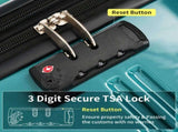 Hardshell Luggage Sets 3 Piece Gradient Color Expandable Suitcase with Spinner Wheels and TSA Lock N732P184448R
