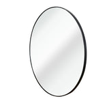 32 Inch Black Metal Framed Round Bathrrom Mirror for Wall. W2203P303255