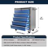 ZUN High Capacity Rolling Tool Chest with Wheels and Drawers, 5-Drawer Tool Storage Cabinet 55581857