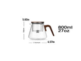 Bonston heat-resistant glass teapot, magnetic switch, 27oz 37346670