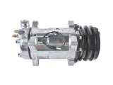 12V Air Condition Compressor w/Clutch Replacement for Sanden 508 2-Groove V-Belt Pulley HC5001C 74540464