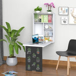 ZUN Wall Mounted Foldable Desk-White （Prohibited by WalMart） 46088272