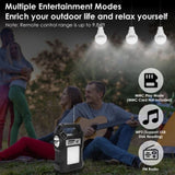 Portable Solar Power Station Rechargeable Backup Power Bank w/Flashlight 3 Lighting Bulbs For 16989603