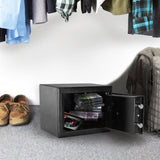 Mini Wall-in Style Electronic Code Metal Steel Box Safe Case 17EF Black 61958008