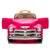 ZUN 12V Kids Ride On truck car w/parents control, Licensed Chevrolet 3100 pickup,electric car for W1396P147018