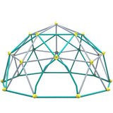 12ft Geometric Dome Climber Play Center, Kids Climbing Dome Tower with Hammock, Rust & UV Resistant MS322584AAF
