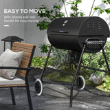Barrel charcoal grill/grill with wheels 31535174