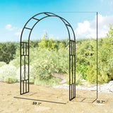 Steel Garden Arch with Gate 76547052