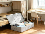 2-Pack 48L Under Bed Storage Containers with Lids, Low Profile Gray Drawer Bins for Blankets & Shoes 04417703