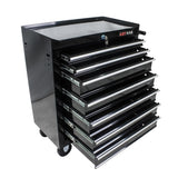 7 DRAWERS MULTIFUNCTIONAL TOOL CART WITH WHEELS-BLACK 39193638