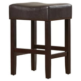Set of 2, 26.75" Backless Leather Counter Height Barstool 74492.00PU