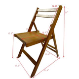 Furniture Slatted Wood Folding Special Event Chair - Honey color, Set of 4, FOLDING CHAIR, FOLDABLE W49539775