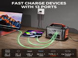 Powerbank 300w Portable Power Station with 60w Solar Panel for Camping Solar Generator 296Wh 20062214