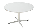 Modern circular dining table and small tea table, with a minimalist style, suitable for use in W2565P248234