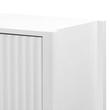 Featured Three-door Storage Cabinet with Metal Handles, Suitable for Corridors, Entrances, Living 08722492