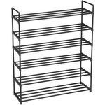 ZUN 6 Tiers Shoe Rack Shoe Tower Shelf Storage Organizer For Bedroom, Entryway, Hallway, and Closet 37112785