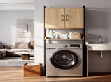 Wood grain embossed design, MDF melamine veneer with square tubing, 64.5*30*171cm, double doors, one 94463101