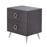 Espresso 2-Drawer Rectangular Accent Table B062P181401
