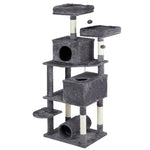 ZUN 65 inch Cat Tree Cat Tower for Indoor Cats, Large Multi-Level Cat Play House Condo Furniture with 55863053