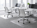 Clear PVC Office Chair Mat with Lip for Low-Pile Carpet, 35.4 x 47.2 Inches 36035324