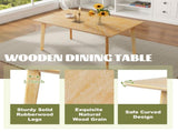 Retro Dining Table, Kitchen Room Table for 6, Minimalist Rectangular Dinette Table for Dining Room N752P294999D