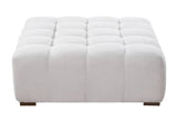 White Boucle Multipurpose Ottoman N769P350122W