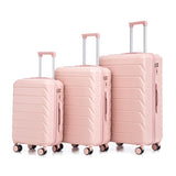 3 in 1 ABS&PC Trolley Box 20in 24in 28in Trolley Box Iron Tie Rod ABSPC Alloy Pink 16755414