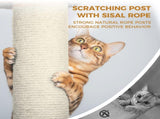 84.6 in Dark Gray Cat Tree Tower with Wide Base, 3 Large Hinding Condo, 11 Scratching Post, 95513486