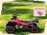 Pink Non-Electric Toddler Ride-On Push Car Foot-to-Floor Sliding Ride Racer ATV Toy with Music & 26467165