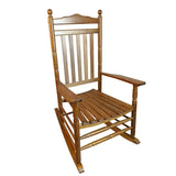 ZUN BALCONY PORCH ADULT ROCKING CHAIR OAK W2297P143349