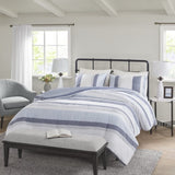King/Cal King 3 Piece Jacquard Duvet Cover Set B03597366
