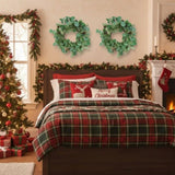 2PCS Set Christmas Wreath Eucalyptus Candle Rings 14.2in Green Artificial plants Home Door Decor 64144945