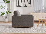 30.7"W Upholstered Square Swivel Accent Chair and Comfy Accent Single Sofa 360 Degree Club W3188P310432