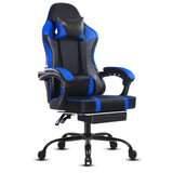 Video Game Chairs for Adults, PU Leather Gaming Chair with Footrest, 360&degSwivel Adjustable Lumbar 91466182