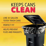 40 Gallon Trash Bags Heavy Duty, 1.9MIL Trash Bags Large Black Trash Bags 35in*39.4in 78738738